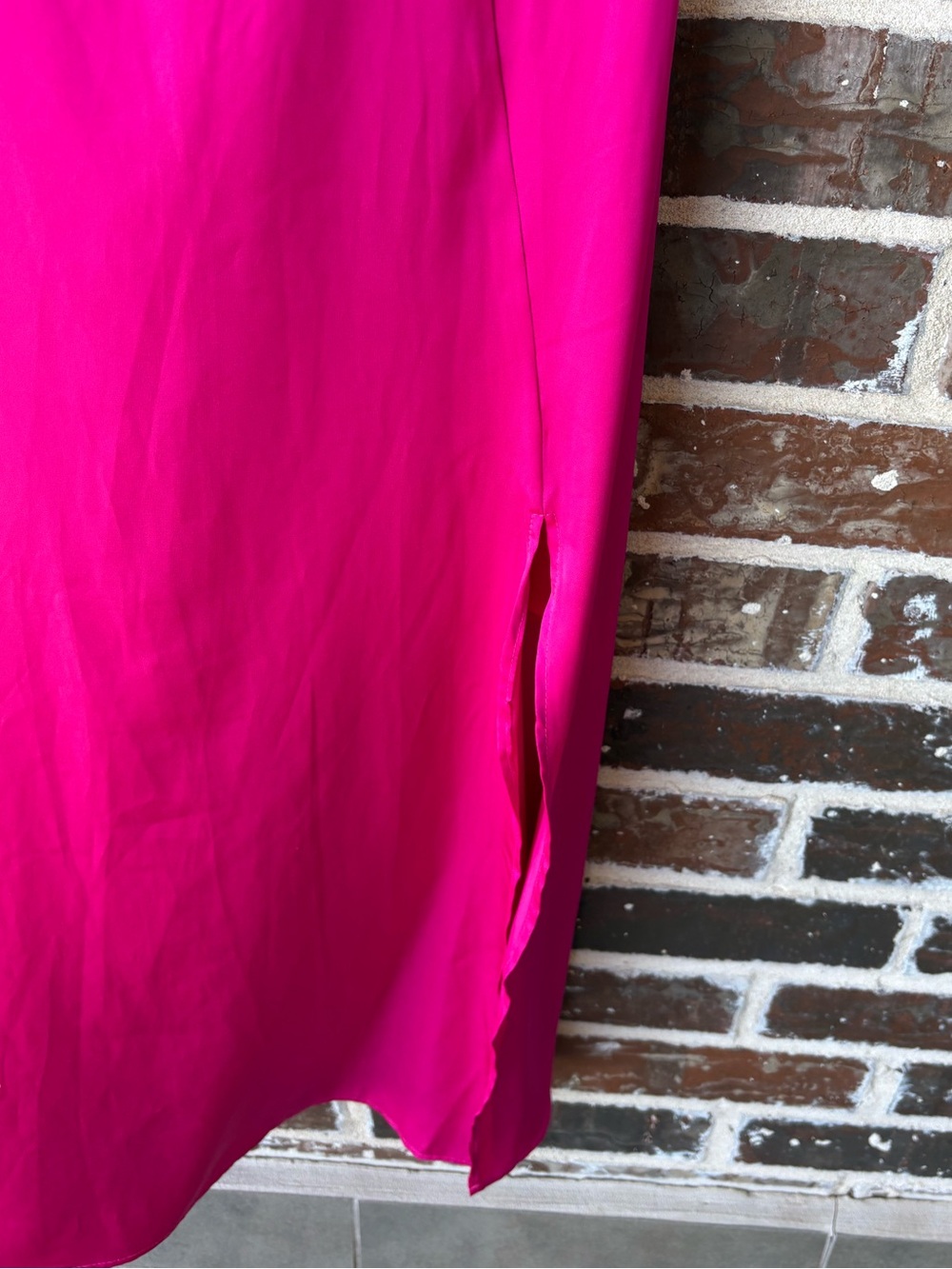 ASTR the Label Bustier Satin Fuchsia Midi Dress Size XS - Picture 9 of 15